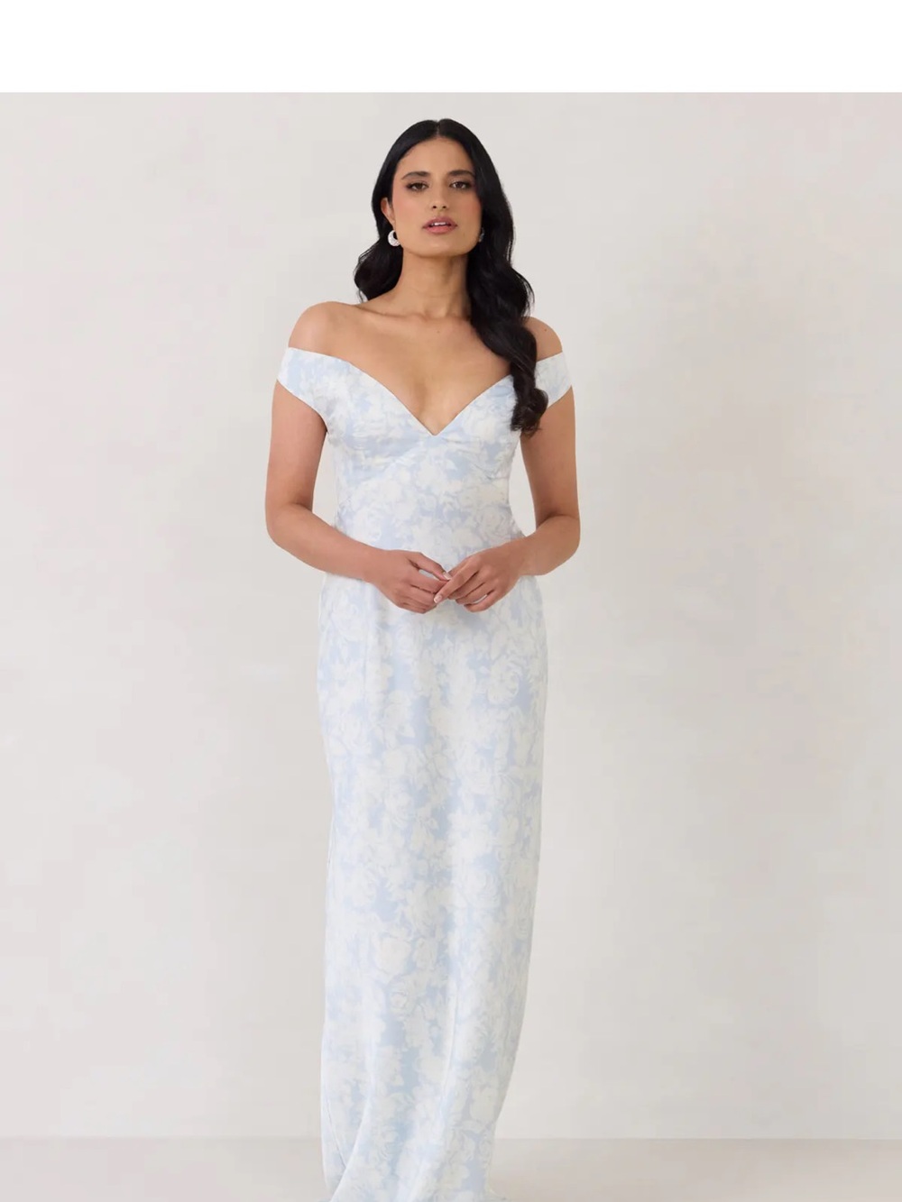 Park & Fifth Trinity Light Blue and White Gown